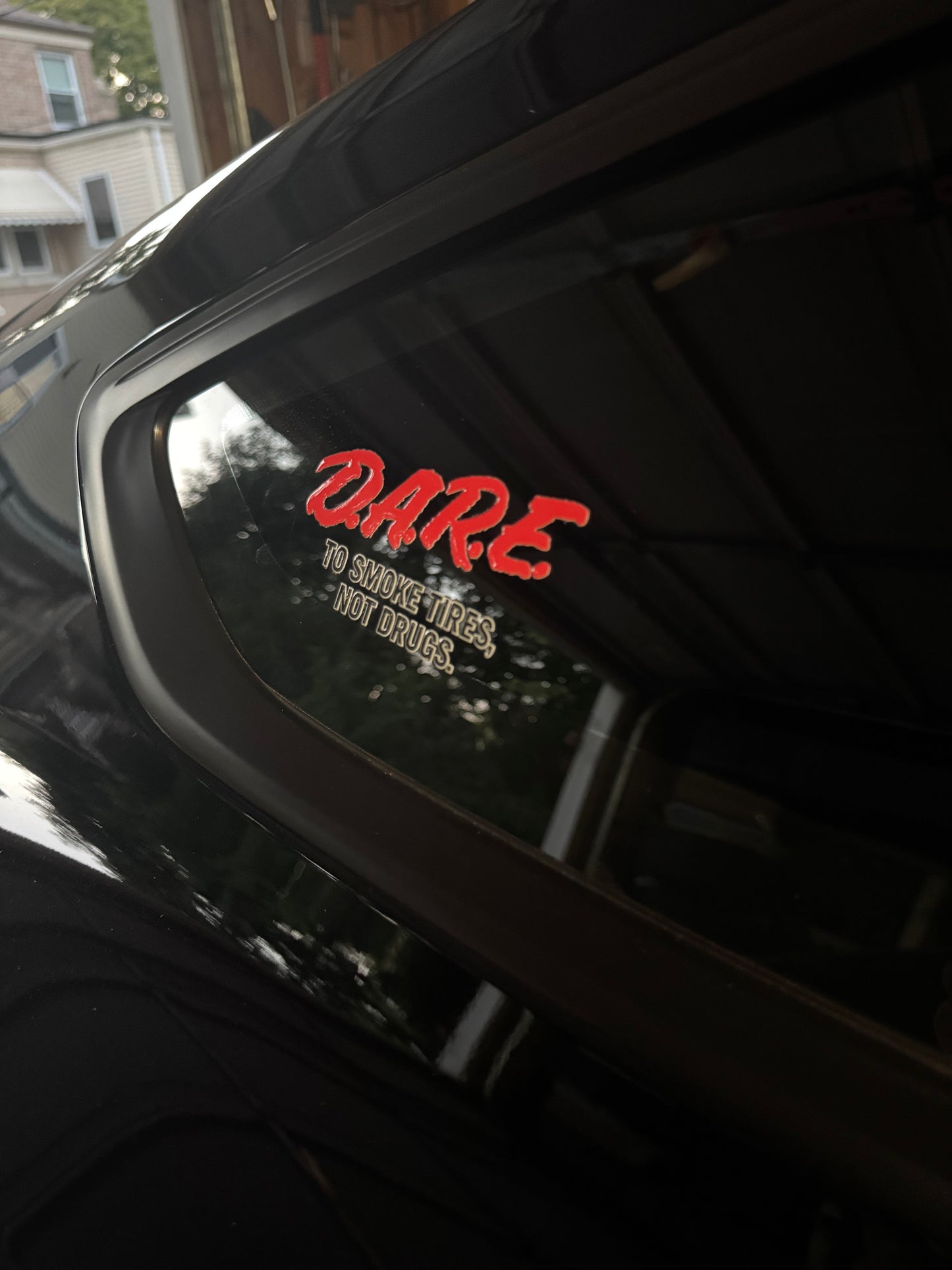 D.A.R.E. Parody Decal (Smoke Tires, Not Drugs)